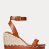 Brown Women’s Ralph Lauren Hilarie Leather Espadrille Brown Women’s Ralph Lauren Hilarie Leather Espadrille