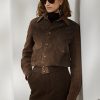 Brown Women’s Ralph Lauren Hugh Lamb-Suede & Herringbone Jackets
