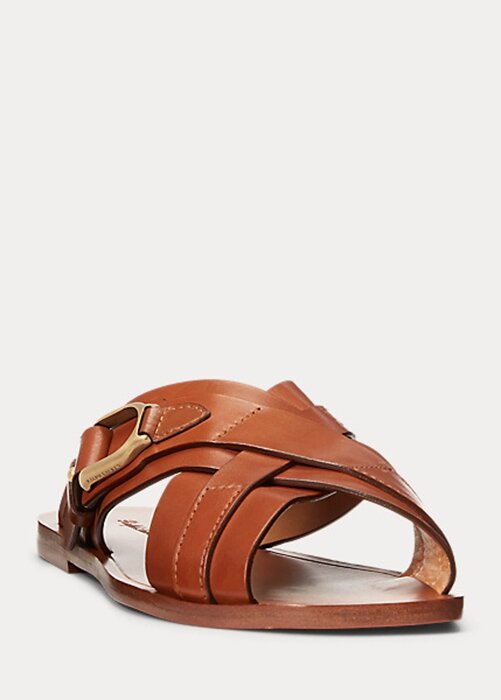 Brown Women’s Ralph Lauren Jacie Calfskin Stirrup Sandals Brown Women’s Ralph Lauren Jacie Calfskin Stirrup Sandals