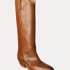 Brown Women’s Ralph Lauren Jaelynne Burnished Calfskin Tall Boots Brown Women’s Ralph Lauren Jaelynne Burnished Calfskin Tall Boots