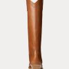 Brown Women’s Ralph Lauren Jaelynne Burnished Calfskin Tall Boots Brown Women’s Ralph Lauren Jaelynne Burnished Calfskin Tall Boots