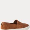Brown Women’s Ralph Lauren Jinny Woven Slip-On Sneakers Brown Women’s Ralph Lauren Jinny Woven Slip-On Sneakers