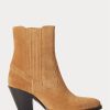 Brown Women’s Ralph Lauren Lowrey Suede Cowboy Boots