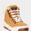 Brown Women’s Ralph Lauren Polo Sport Suede & Shearling Boots