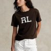 Brown Women’s Ralph Lauren Rl Logo Jersey  T Shirts