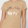 Brown Women’s Ralph Lauren Round Neck Logo T Shirts