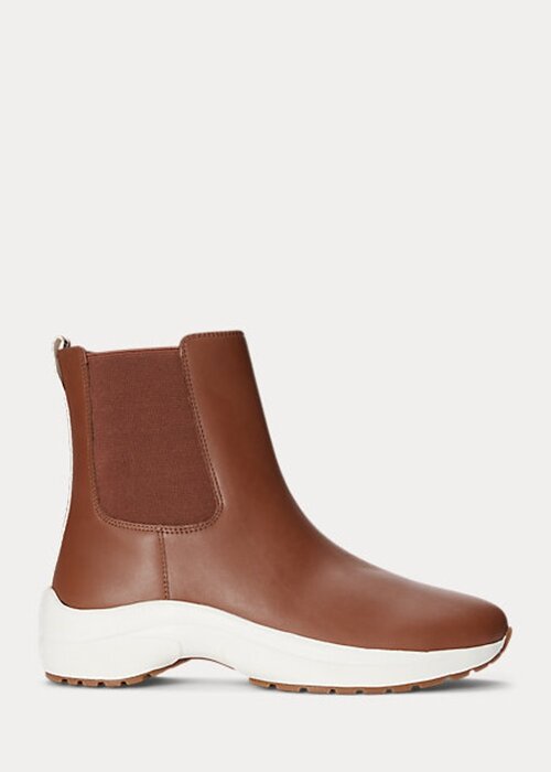 Brown Women’s Ralph Lauren Rylee Burnished Leather Slip-On Sneakers Brown Women’s Ralph Lauren Rylee Burnished Leather Slip-On Sneakers