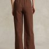 Brown Women’s Ralph Lauren Silk-Blend Wide-Leg Pants Brown Women’s Ralph Lauren Silk-Blend Wide-Leg Pants