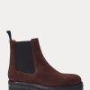 Brown Women’s Ralph Lauren Suede Lug Chelsea Boots Brown Women’s Ralph Lauren Suede Lug Chelsea Boots