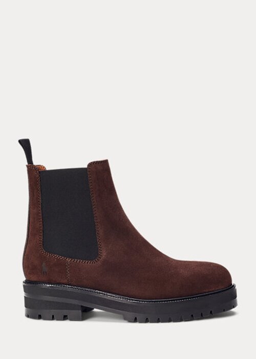 Brown Women’s Ralph Lauren Suede Lug Chelsea Boots Brown Women’s Ralph Lauren Suede Lug Chelsea Boots