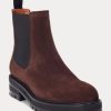 Brown Women’s Ralph Lauren Suede Lug Chelsea Boots Brown Women’s Ralph Lauren Suede Lug Chelsea Boots