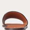 Brown Women’s Ralph Lauren Vachetta Leather Slippers Brown Women’s Ralph Lauren Vachetta Leather Slippers
