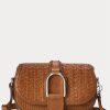 Brown Women’s Ralph Lauren Woven Calfskin Welington Crossbody Bags Brown Women’s Ralph Lauren Woven Calfskin Welington Crossbody Bags