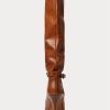 Brown Women’s Ralph Lauren Zoe Tall Calfskin Leather Boots