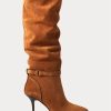 Brown Women’s Ralph Lauren Zoe Tall Sueded Calfskin Boots Brown Women’s Ralph Lauren Zoe Tall Sueded Calfskin Boots