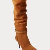 Brown Women’s Ralph Lauren Zoe Tall Sueded Calfskin Boots Brown Women’s Ralph Lauren Zoe Tall Sueded Calfskin Boots
