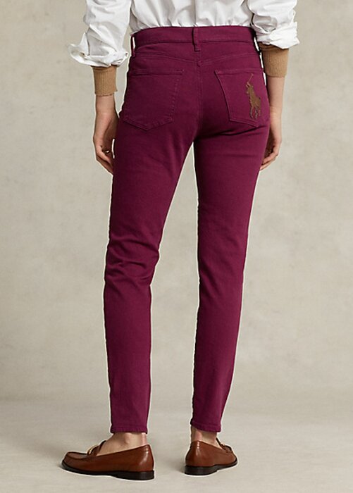 Burgundy Women’s Ralph Lauren Tompkins High-Rise Skinny Jeans Burgundy Women’s Ralph Lauren Tompkins High-Rise Skinny Jeans