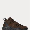 Chocolate Men’s Ralph Lauren PS100 High-Top Suede Sneakers Chocolate Men’s Ralph Lauren PS100 High-Top Suede Sneakers