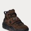 Chocolate Men’s Ralph Lauren PS100 High-Top Suede Sneakers Chocolate Men’s Ralph Lauren PS100 High-Top Suede Sneakers
