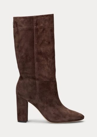 Chocolate Women’s Ralph Lauren Artizan Suede Boots