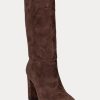 Chocolate Women’s Ralph Lauren Artizan Suede Boots