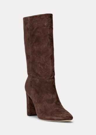 Chocolate Women’s Ralph Lauren Artizan Suede Boots