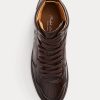 Chocolate Women’s Ralph Lauren Jaemyn Calfskin High-Top Sneakers Chocolate Women’s Ralph Lauren Jaemyn Calfskin High-Top Sneakers