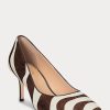 Chocolate Women’s Ralph Lauren Lanette Haircalf Heels