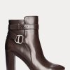 Chocolate Women’s Ralph Lauren Madelyn Burnished Leatherie Boots Chocolate Women’s Ralph Lauren Madelyn Burnished Leatherie Boots