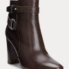 Chocolate Women’s Ralph Lauren Madelyn Burnished Leatherie Boots Chocolate Women’s Ralph Lauren Madelyn Burnished Leatherie Boots