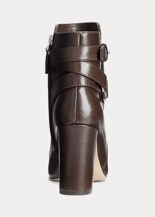 Chocolate Women’s Ralph Lauren Madelyn Burnished Leatherie Boots Chocolate Women’s Ralph Lauren Madelyn Burnished Leatherie Boots