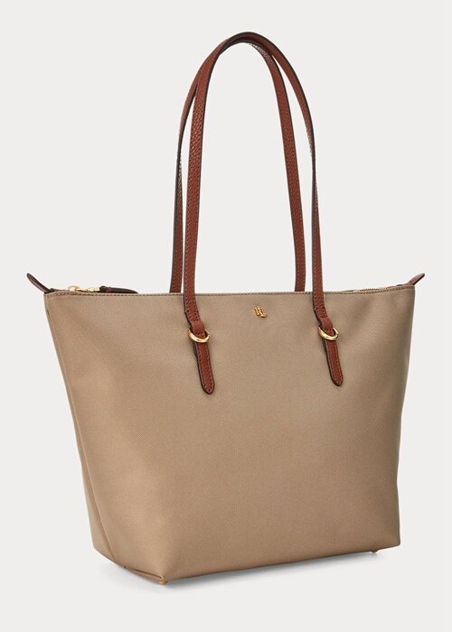 Clay Women’s Ralph Lauren Nylon Small Tote Bags Clay Women’s Ralph Lauren Nylon Small Tote Bags