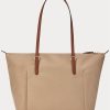 Clay Women’s Ralph Lauren Nylon Small Tote Bags Clay Women’s Ralph Lauren Nylon Small Tote Bags