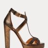 Copper Women’s Ralph Lauren Dakota Metallic Calfskin Sandals Copper Women’s Ralph Lauren Dakota Metallic Calfskin Sandals