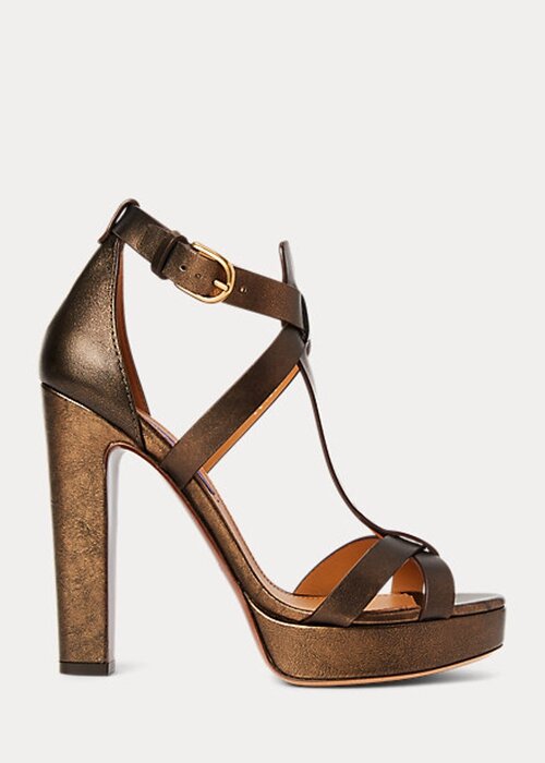 Copper Women’s Ralph Lauren Dakota Metallic Calfskin Sandals Copper Women’s Ralph Lauren Dakota Metallic Calfskin Sandals