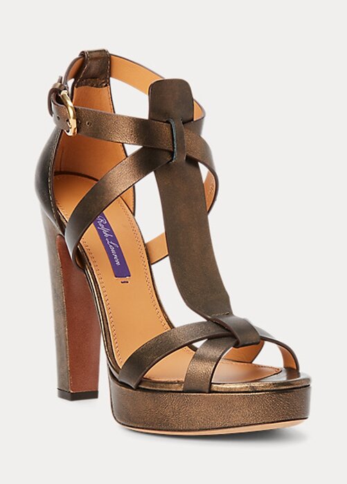 Copper Women’s Ralph Lauren Dakota Metallic Calfskin Sandals Copper Women’s Ralph Lauren Dakota Metallic Calfskin Sandals