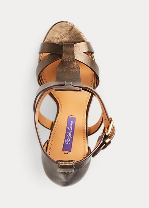 Copper Women’s Ralph Lauren Dakota Metallic Calfskin Sandals Copper Women’s Ralph Lauren Dakota Metallic Calfskin Sandals