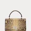 cCopper Women’s Ralph Lauren The Python RL Top Handle Crossbody Bags