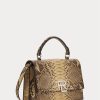 cCopper Women’s Ralph Lauren The Python RL Top Handle Crossbody Bags