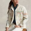 Cream Men’s Ralph Lauren Denim Graphic Painter Jackets