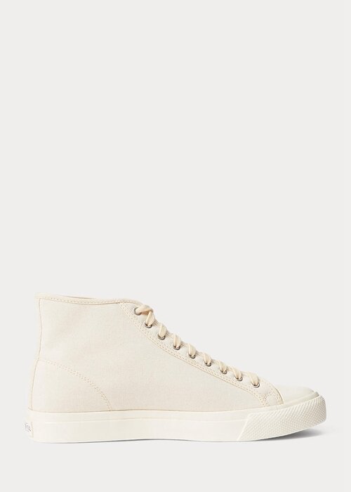 Cream Men’s Ralph Lauren Mayport Canvas Sneakers Cream Men’s Ralph Lauren Mayport Canvas Sneakers