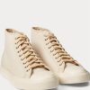 Cream Men’s Ralph Lauren Mayport Canvas Sneakers Cream Men’s Ralph Lauren Mayport Canvas Sneakers