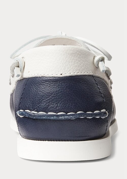 Cream / Navy Men’s Ralph Lauren Merton Two-Tone Leather Casual Shoes Cream / Navy Men’s Ralph Lauren Merton Two-Tone Leather Casual Shoes