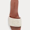 Cream Women’s Ralph Lauren Andela Calf-Suede Sandals Cream Women’s Ralph Lauren Andela Calf-Suede Sandals