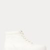 Cream Women’s Ralph Lauren Bryn High-Top Sneakers