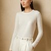 Cream Women’s Ralph Lauren Cashmere Crewneck Sweaters Cream Women’s Ralph Lauren Cashmere Crewneck Sweaters