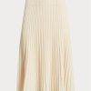 Cream Women’s Ralph Lauren Linen-cotton Knit Skirts