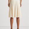 Cream Women’s Ralph Lauren Linen-cotton Knit Skirts