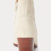 Cream Women’s Ralph Lauren Lucille Calfskin-Suede Boots