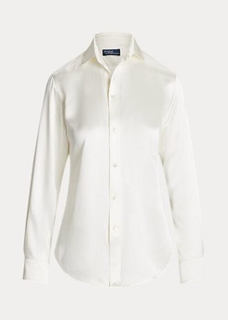 Cream Women’s Ralph Lauren Mulberry Silk Shir Shirts